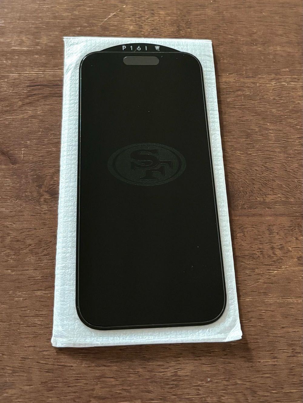 NFL San Francisco 49ers Disappearing Logo Screen Protector - iPhone 16 Pro